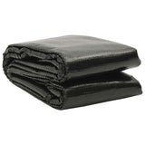 Vidaxl zonne pool dek 400 x 200 cm 0,1 mm vierkant 0,1 mm pe zwart - afbeelding 1