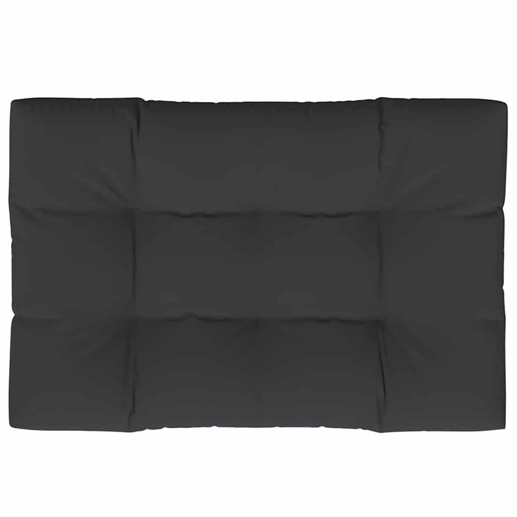 Vidaxl palletkussen 120x80x12 cm stof zwart