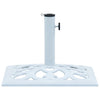 Vidaxl parasolvoet 12 kg 49 cm gietijzer wit