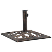 Vidaxl parasolvoet 12 kg 49 cm gietijzer bronskleurig - afbeelding 1