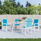 Vidaxl tuinstoelkussens lage rug 4 st 100x50x3 cm oxford stof blauw - afbeelding 1