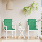 Vidaxl tuinstoelkussens lage rug 2 st 100x50x3 cm oxford stof groen - afbeelding 1