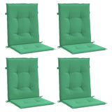 Vidaxl tuinstoelkussens lage rug 4 st 100x50x3 cm oxford stof groen - afbeelding 3