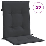 Vidaxl tuinstoelkussens lage rug 2 st 100x50x3 cm oxford stof zwart - afbeelding 2
