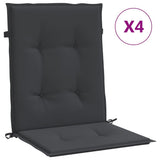 Vidaxl tuinstoelkussens lage rug 4 st 100x50x3 cm oxford stof zwart - afbeelding 2