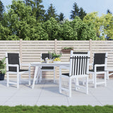 Vidaxl tuinstoelkussens lage rug 4 st 100x50x3 cm oxford stof zwart - afbeelding 1