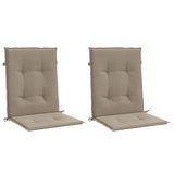 Vidaxl tuinstoelkussens lage rug 2 st 100x50x3 cm oxford stof taupe - afbeelding 3