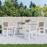 Vidaxl tuinstoelkussens lage rug 4 st 100x50x3 cm oxford stof taupe - afbeelding 1