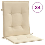 Vidaxl tuinstoelkussens lage rug 4 st 100x50x3 cm oxford stof beige - afbeelding 2
