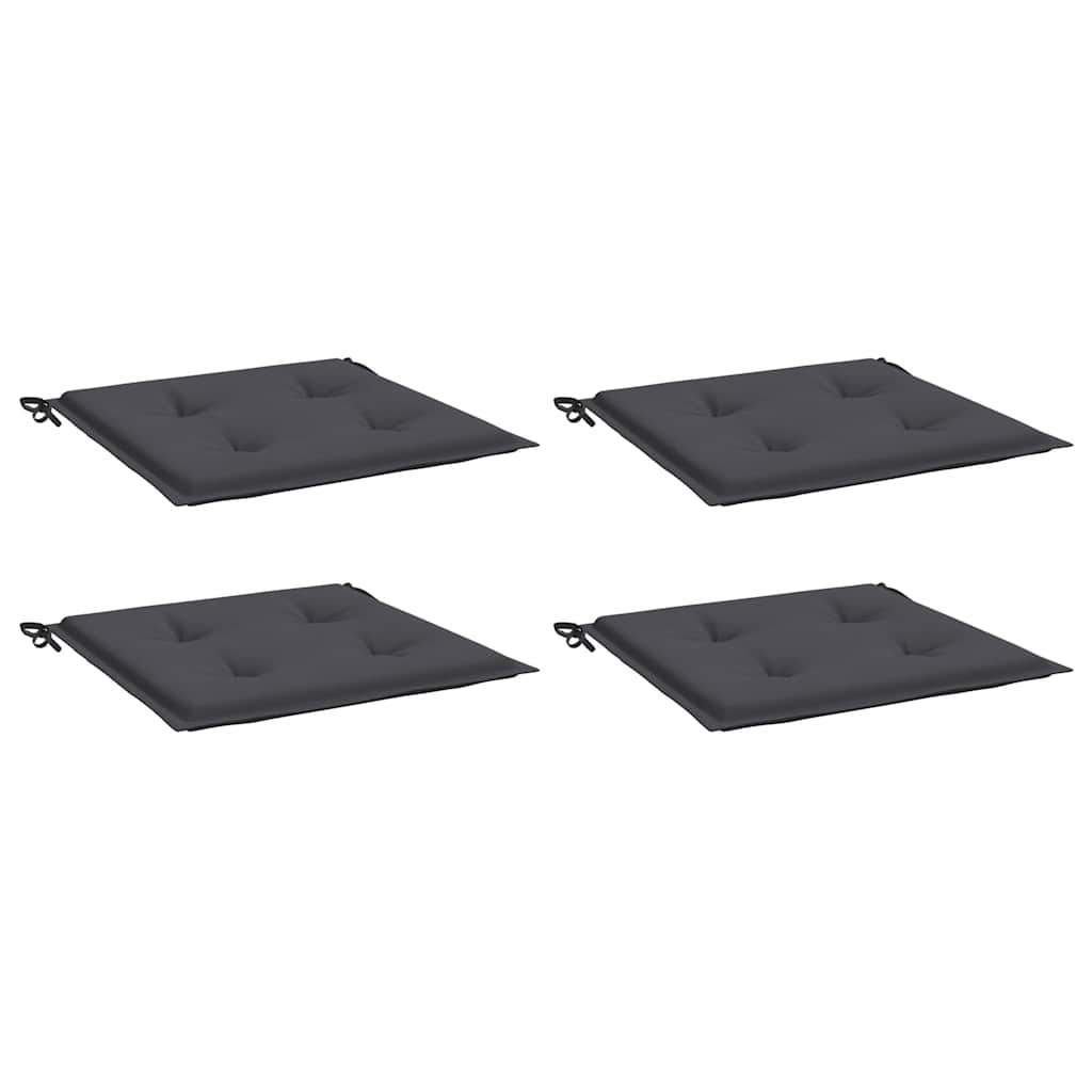 Vidaxl tuinstoelkussens 4 st 40x40x4 cm oxford stof antracietkleurig