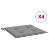 Vidaxl tuinstoelkussens 4 st 40x40x4 cm oxford stof grijs