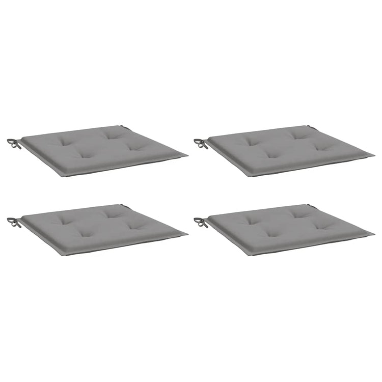 Vidaxl tuinstoelkussens 4 st 40x40x3 cm oxford stof grijs