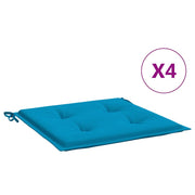 Vidaxl tuinstoelkussens 4 st 40x40x4 cm oxford stof blauw - afbeelding 2