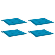 Vidaxl tuinstoelkussens 4 st 40x40x4 cm oxford stof blauw - afbeelding 3