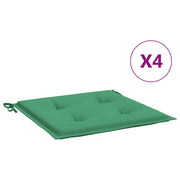 Vidaxl tuinstoelkussens 4 st 40x40x3 cm oxford stof groen - afbeelding 2