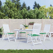 Vidaxl tuinstoelkussens 4 st 40x40x3 cm oxford stof groen - afbeelding 1