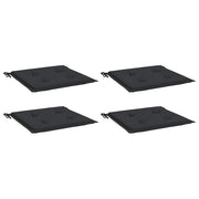 Vidaxl tuinstoelkussens 4 st 40x40x3 cm oxford stof zwart - afbeelding 3