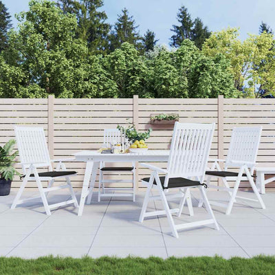 Vidaxl tuinstoelkussens 4 st 40x40x4 cm oxford stof zwart