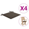 Vidaxl tuinstoelkussens 4 st 40x40x4 cm oxford stof taupe