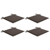 Vidaxl tuinstoelkussens 4 st 40x40x3 cm oxford stof taupe - afbeelding 2