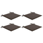 Vidaxl tuinstoelkussens 4 st 40x40x3 cm oxford stof taupe - afbeelding 2