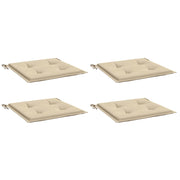 Vidaxl tuinstoelkussens 4 st 40x40x3 cm oxford stof beige - afbeelding 3