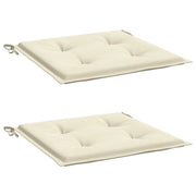 Vidaxl tuinstoelkussens 2 st 50x50x3 cm oxford stof crèmekleurig - afbeelding 3