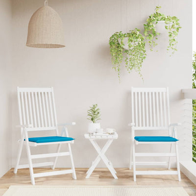 Vidaxl tuinstoelkussens 2 st 50x50x4 cm stof blauw
