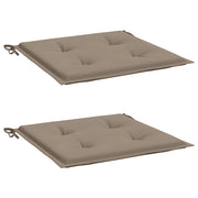 Vidaxl tuinstoelkussens 2 st 50x50x3 cm stof taupe - afbeelding 3