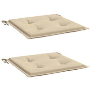 Vidaxl tuinstoelkussens 2 st 50x50x3 cm oxford stof beige - afbeelding 3
