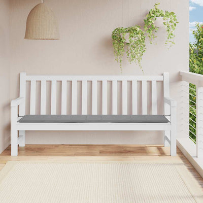 Vidaxl tuinbankkussen 200x50x4 cm oxford stof grijs