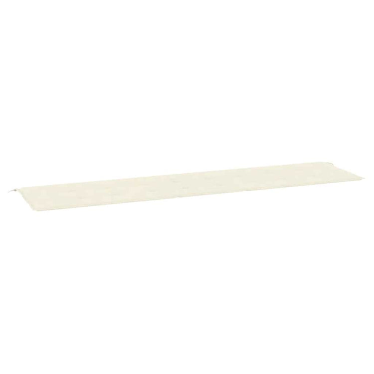 Vidaxl tuinbankkussen 200x50x4 cm oxford stof crèmekleurig
