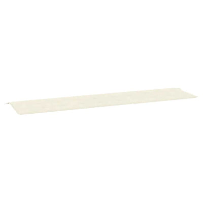 Vidaxl tuinbankkussen 200x50x4 cm oxford stof crèmekleurig