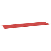 Vidaxl tuinbankkussen 200x50x3 cm oxford stof rood - afbeelding 2