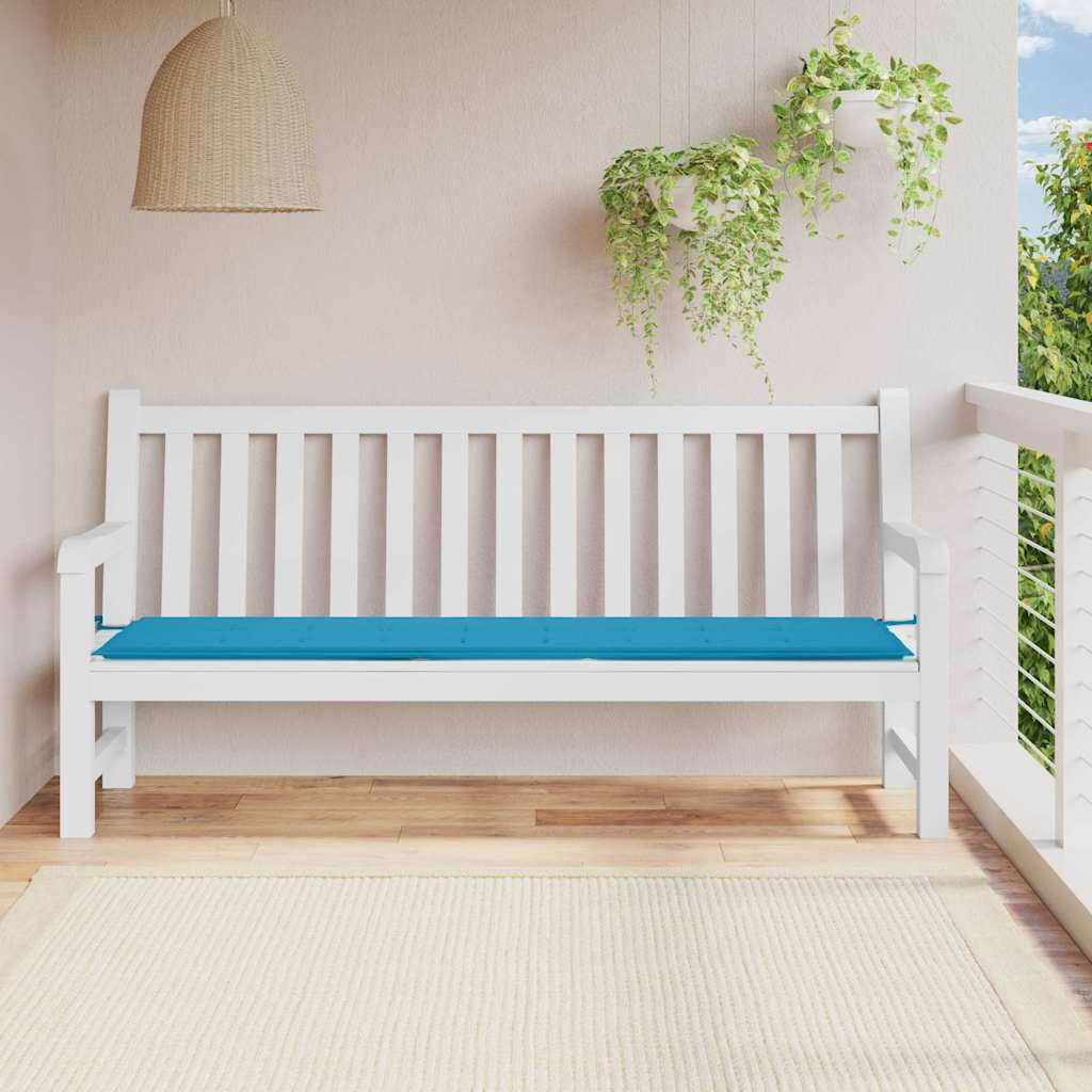 Vidaxl tuinbankkussen 200x50x3 cm oxford stof blauw