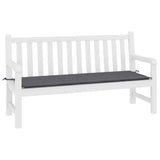 Vidaxl tuinbankkussen 200x50x3 cm oxford stof antracietkleurig - afbeelding 3