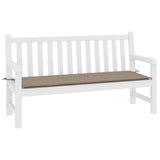 Vidaxl tuinbankkussen 200x50x4 cm oxford stof taupe - afbeelding 3