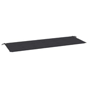 Vidaxl tuinbankkussen 150x50x3 cm oxford stof zwart - afbeelding 2