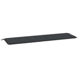Vidaxl tuinbankkussen 180x50x4 cm oxford stof zwart - afbeelding 2