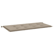Vidaxl tuinbankkussen 100x50x3 cm oxford stof taupe - afbeelding 2