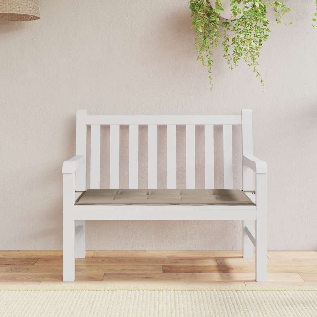 Vidaxl tuinbankkussen 100x50x3 cm oxford stof taupe