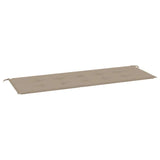 Vidaxl tuinbankkussen 150x50x3 cm oxford stof taupe - afbeelding 2