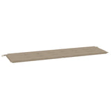 Vidaxl tuinbankkussen 180x50x4 cm oxford stof taupe - afbeelding 2