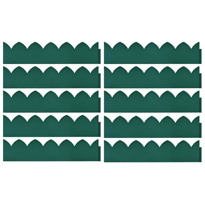 Vidaxl gazonranden 10 st 65x15 cm pp groen