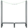 VidaXL Haardhoutrek 120x35x120 cm staal antraciet