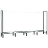 Vidaxl haardhoutrek 240x35x120 cm staal antraciet