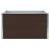 Vidaxl plantenbak verhoogd 100x100x45 cm gegalvaniseerd staal bruin