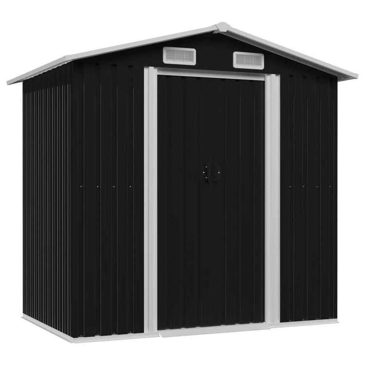 VidaXL Tuinberging 204x132x186 cm staal antraciet