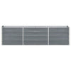 Vidaxl plantenbak verhoogd 240x40x45 cm gegalvaniseerd staal grijs