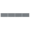 Vidaxl plantenbak verhoogd 320x40x45 cm gegalvaniseerd staal grijs